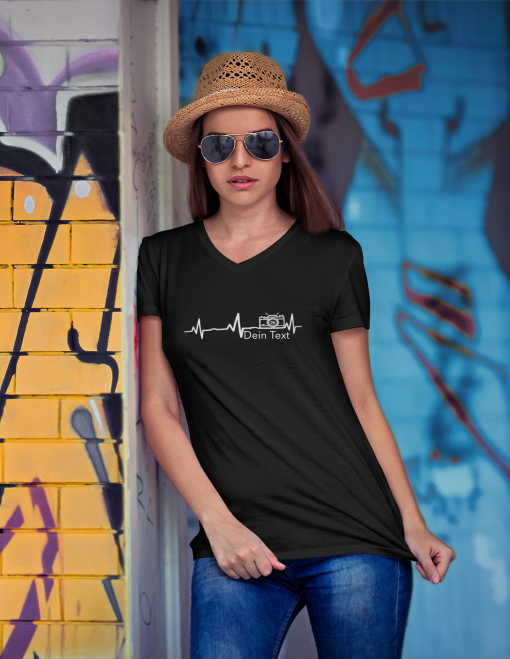 Fotografen-T-Shirt für Frauen mit eigenm TExt